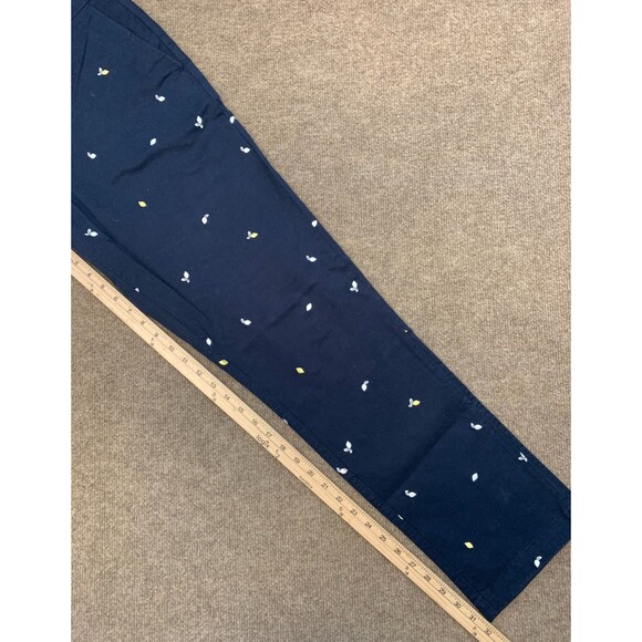 Original Penguin Pants Mens 34x32 Slim Fit Chino Embroidered Navy Stretch Twill - Picture 4 of 8